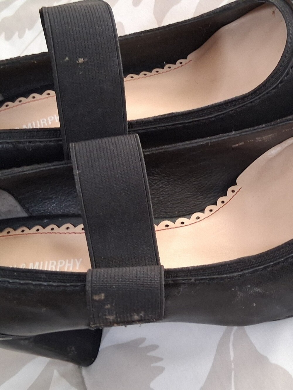 Johnston & Murphy Black Mary Jane Pumps - Sz 7.5 US